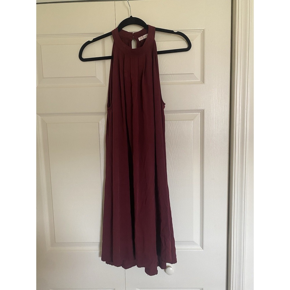 Kirundo Women's Red Dress Size Medium Sleeveless  Halter Neck